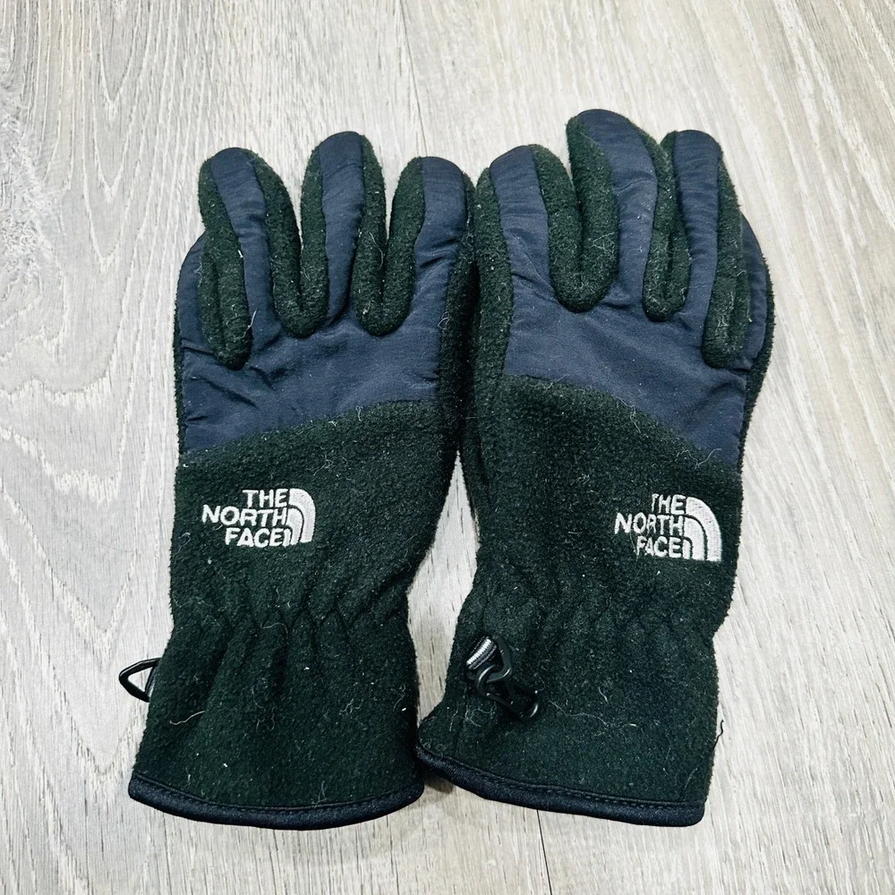 The North Face Womens Black Fleece Gloves Grip Palm‎ Winter Outdoor Small